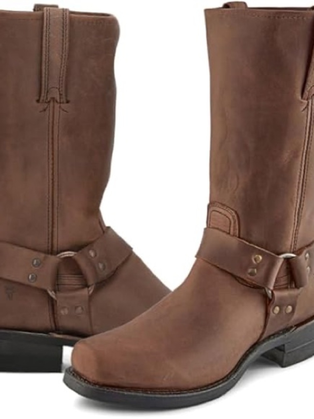 Frye Brown Men's Leather Harness Boots